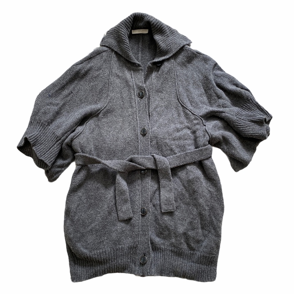 Stella McCartney 100% wool sweater wrap coat